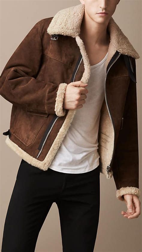 burberry lederjacke herren|Lederjacken für Herren von Burberry .